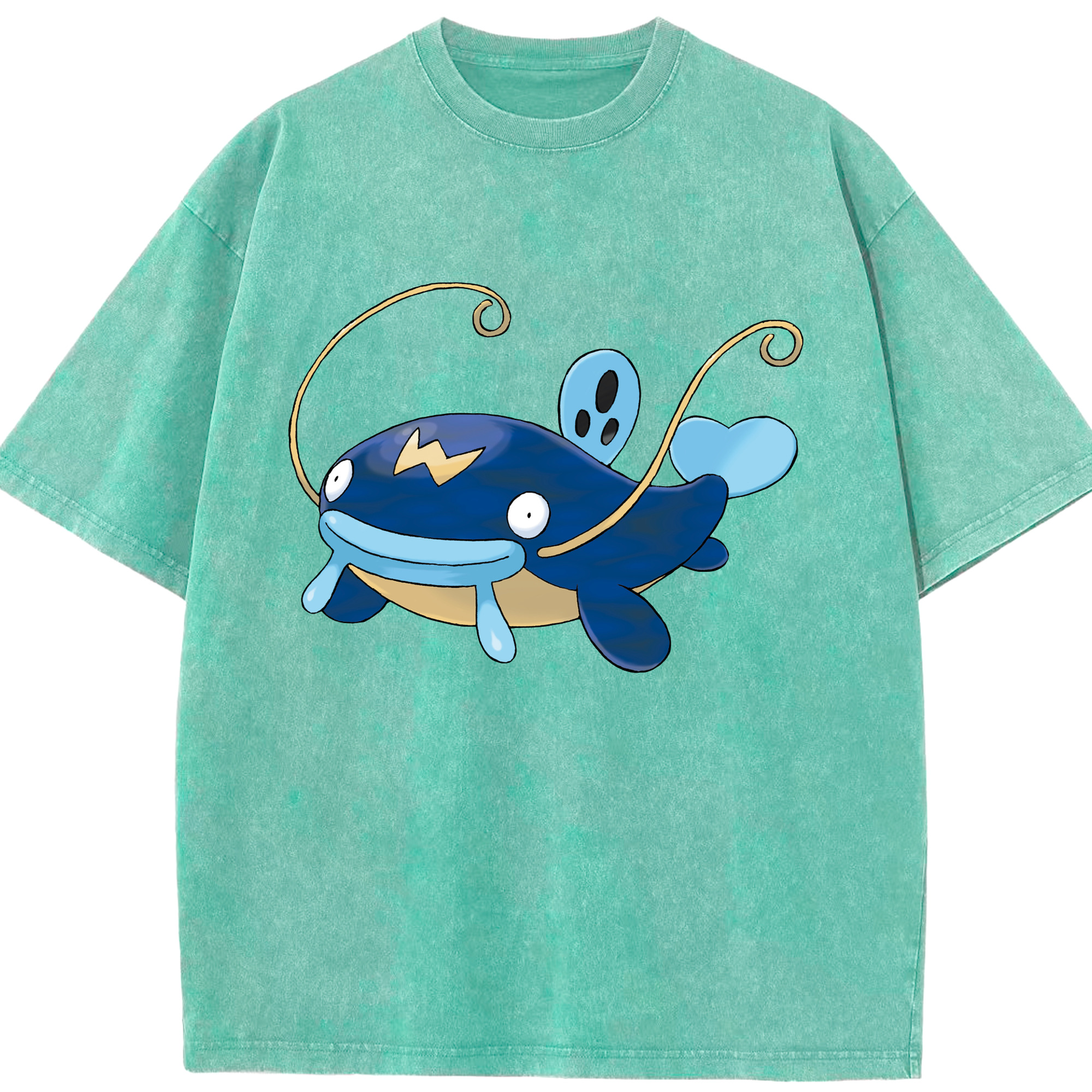 （画像用） ポケットモンスター Pokémon 綿100% ヴィンテージ風 半袖Tシャツ（フロントプリント）